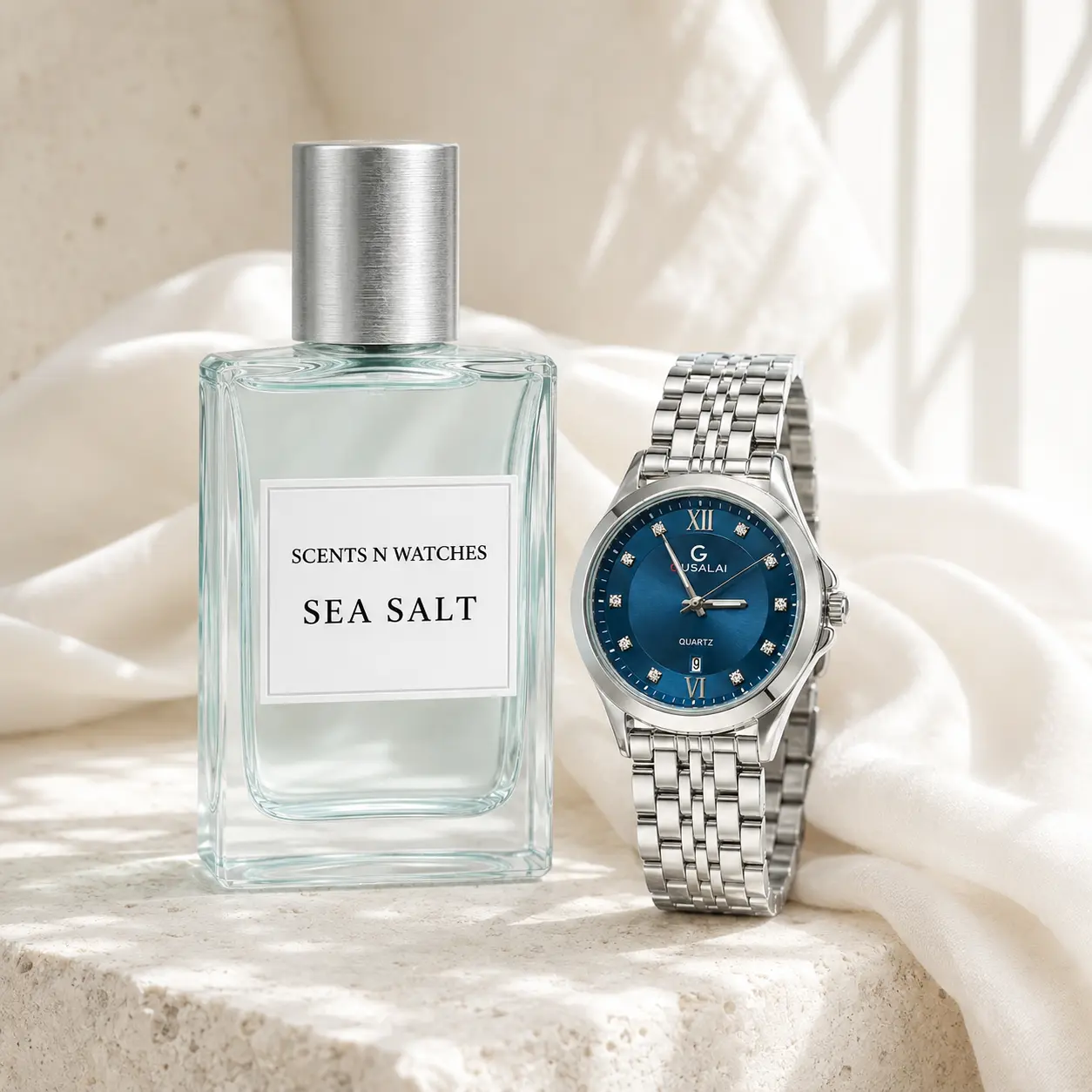 Ocean Crystal Jubilee × Sea Salt — Watch + perfume bundle