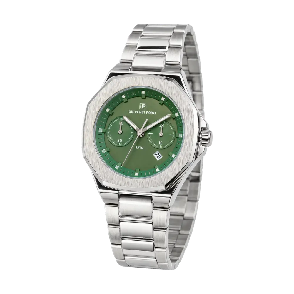 Silver Emerald Chronograph — Watch · one colourway