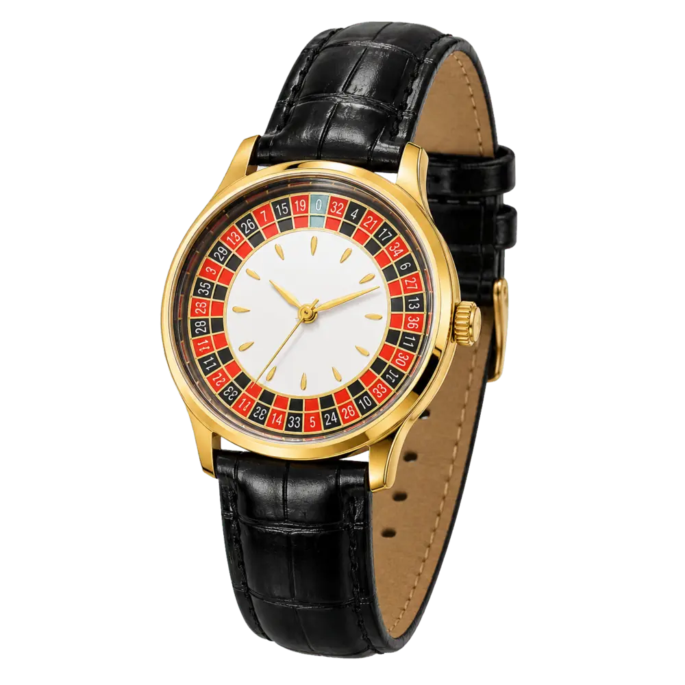 Roulette Gold Leather — Watch · one colourway