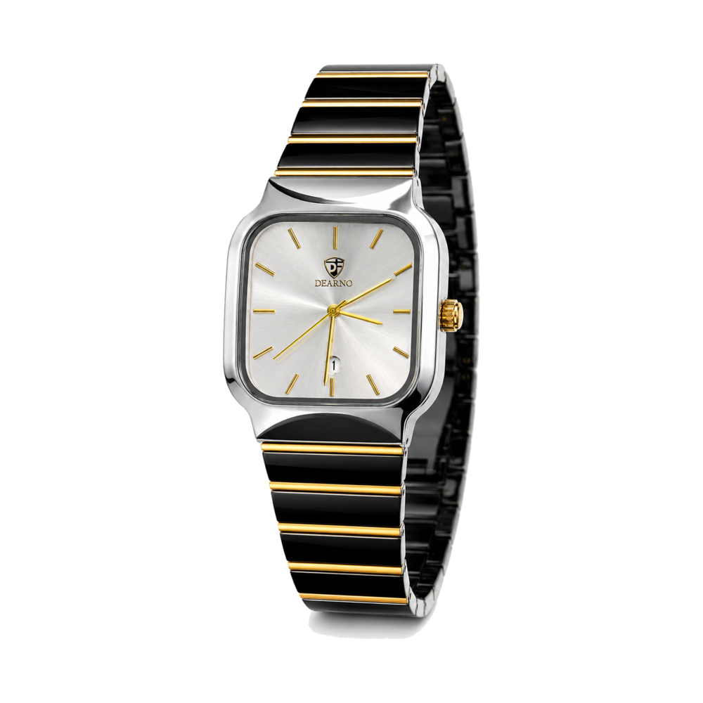 Ivory Rectangle Steel — Watch · one colourway