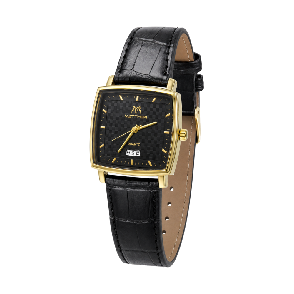 Rectangle Leather — Watch · 3 colourways