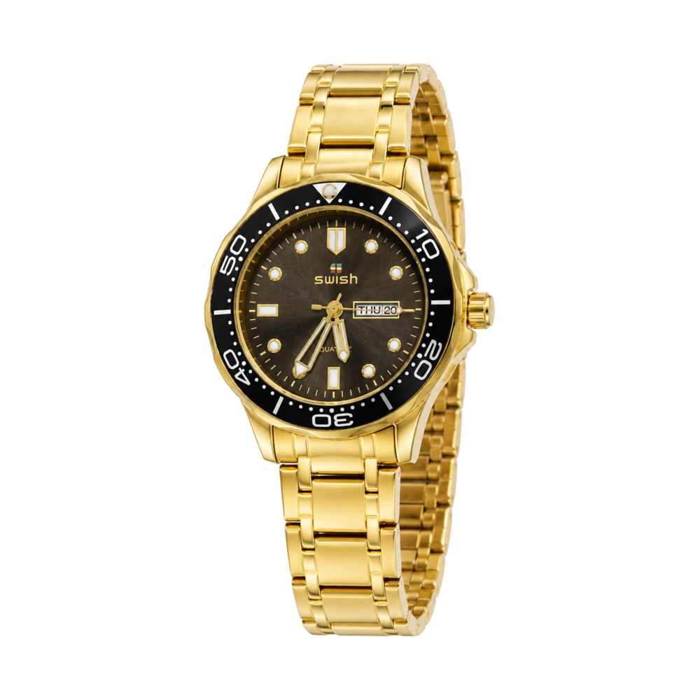 Black Gold Diver Bracelet — Watch · one colourway
