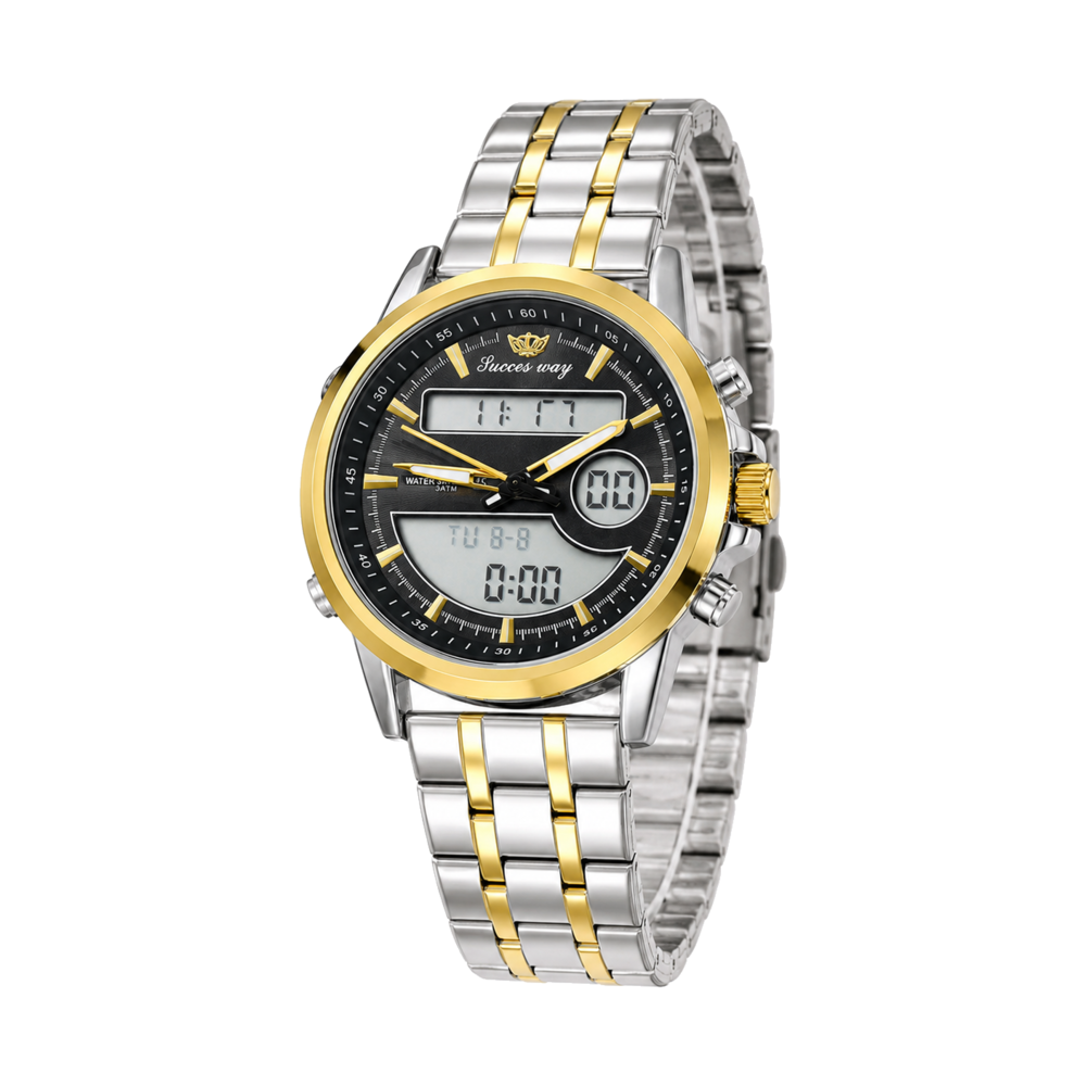 Two-Tone Dual-Time — Watch · 3 colourways